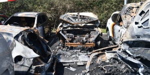 Electric car batteries cars can also catch fire if damaged or improperly charged.