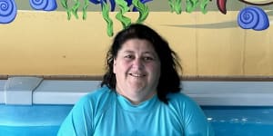 Swim teacher Karen Barton says her job is like running a classroom in the water.