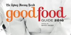 The Sydney Morning Herald Good Food Guide 2016,on sale from September 12.