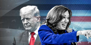 Donald Trump is struggling in the US election race as Kamala Harris leads in the polls.