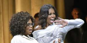 Michelle Obama with Oprah.
