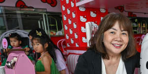 Susie Wong runs the pop up Hello Kitty cafe in Chadstone.