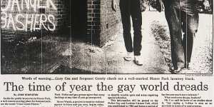Cox spoke to the Sydney Morning Herald in an October 28,1988,article to raise awareness about the Streetwatch project. 