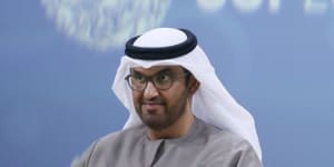 Dr Sultan Ahmed Al Jaber,chief executive officer of Abu Dhabi National Oil Co. and COP28 President.