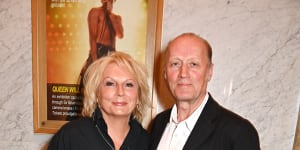 Adrian Edmonson with Jennifer Saunders in London in June.