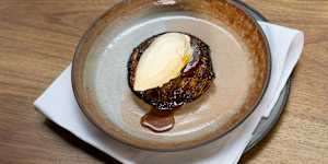 The signature apple tarte tatin.