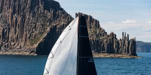 On the home stretch in the Sydney Hobart.