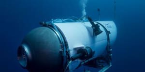 Undated photo provided by OceanGate Expeditions in June 2021 shows the company’s Titan submersible.