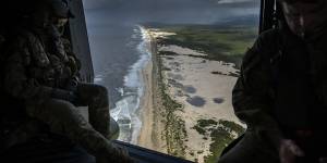 ADF personnel were called in to help flood-affected communities on the mid-north coast in 2021.