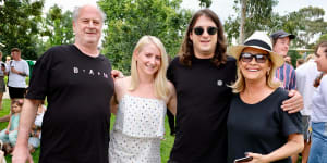 The Gudinski family:Michael,Kate,Matt and Sue. 