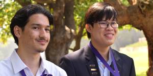 Kevin Castle from Kent Street Senior High School and Ethan Yap from Perth Modern School.