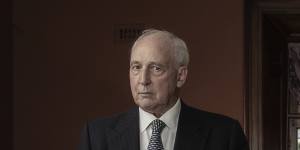 Former prime minister Paul Keating in his Potts Point office.