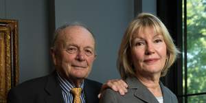 Harvey Norman executive chairman Gerry Harvey and chief executive Katie Page. 