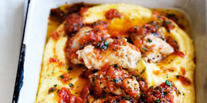 Chicken in crazy water.
