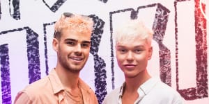 Brandon Scott and singer Jack Vidgen mingled at Tokki's dining launch.