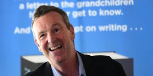 'My best book':Neale Daniher laughs and launches