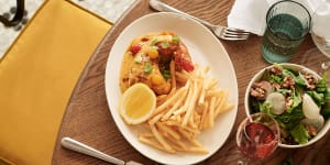 Entrecote's lobster frites join several different steaks with fries on the menu.
