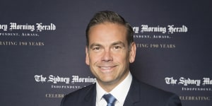 Lachlan Murdoch at The Sydney Morning Herald’s 190th birthday party earlier this year. 