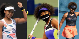 Strong serves. Naomi Osaka’s on court fashion triumphs. The Barbie doll look from the Australian Open 2020. Masks with a message at the US Open in 2020. Triumphing over Serena Williams in a bodysuit at last year’s Australian Open. 