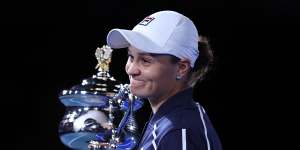 Ash Barty after her Australian Open win.