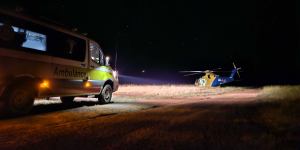 Ambulance and RACQ LifeFlight were on scene to help the woman and airlift her to Toowoomba.
