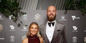 Smooth touch ... Max and Jessica Gawn.