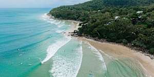 Noosa National Park and its secluded bays.