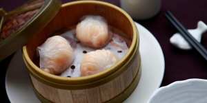 The prawn dumplings.