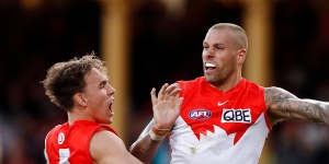 Lance Franklin has a chance to deliver his first flag as a Swan on Satuday