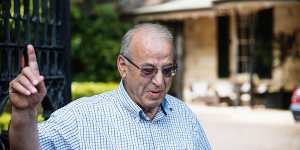 Former NSW Labor politician Eddie Obeid,currently in jail,at his former house Passy. 
