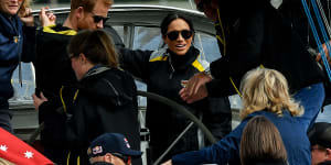 Duchess of Sussex shines like the sun on Sydney Harbour