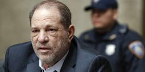Harvey Weinstein in court for an appeal hearing in 2020. He has been sentenced to 23 years in prison for rape.