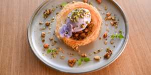 Bowl-shaped baklava.