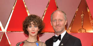 Miranda July and former husband Mike Mills at the Academy Awards in 2017.