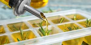Ice cube trays are a great way to preserve herbs (and pesto or curry paste portions).