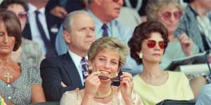 Princess Diana was a regular at Wimbledon in the 1980s and 1990s.