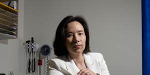 Dr Phoebe Holdenson Kimura,medical advisor to the Australian Commission of Safety and Quality in Health Care,at her GP clinic in Hornsby.