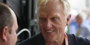 Greg Norman at the Formula 1 Miami Grand Prix earlier this month.