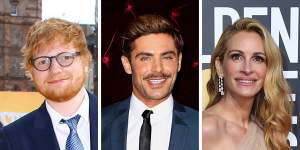 Ed Sheeran,Zac Efron and Julia Roberts are among the 21 people to be approved for independent quarantine in NSW.