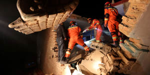 Death toll rises from earthquake in China’s north-west
