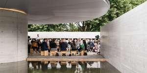 An event at the MPavilion,which will be extended until June 2025.