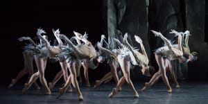 Swans are bitches:ballet ruffles feathers with dark take on classic