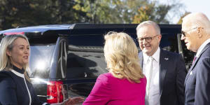 The Bidens gave Albanese vital assurance and a polite prod. Oh,and tennis shoes