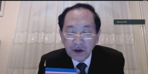 North Korean official Han Tae Song,speaking from a country with a notorious record of human rights abuses,recommends that Australia cease cruel and inhumane treatment of those in detention during the UN review.