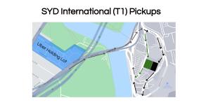 Uber’s website directs drivers to park in the streets of Wolli Creek for international airport trips.
