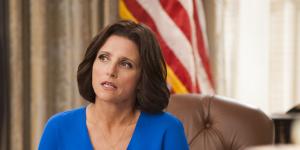 Julia Louis-Dreyfus stars in Veep,a famously politically incorrect comedy.