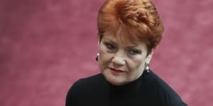 Coalition backs Pauline Hanson's'It's OK to be white'motion