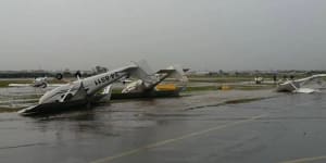 The day a megastorm flipped planes,floated cars in Brisbane