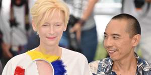 Tilda Swinton and Apichatpong Weerasethakul in Cannes this month.