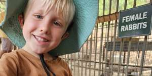 ‘Sammy’ the little boy who was crushed by a parking meter at Bunbury Museum on January 15.